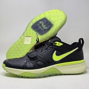 Nike Air Zoom Diamond Elite Turf Baseball Shoes Volt Black Mens Sz 13 FV6100-001